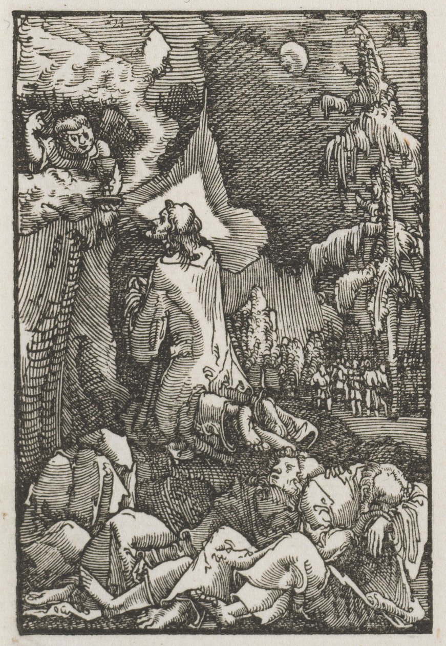 De Val en Verlossing van de Mens: Christus op de Olijfberg door Albrecht Altdorfer