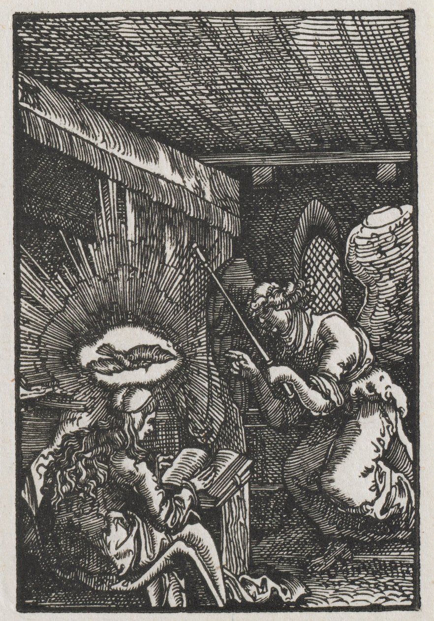 De Val en Verlossing van de Mens: De Aankondiging door Albrecht Altdorfer