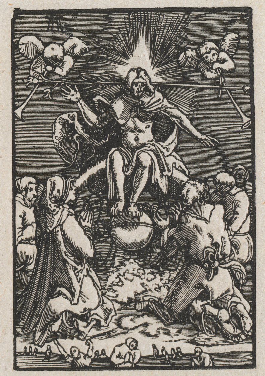De Val en Verlossing van de Mens: Het Laatste Oordeel door Albrecht Altdorfer