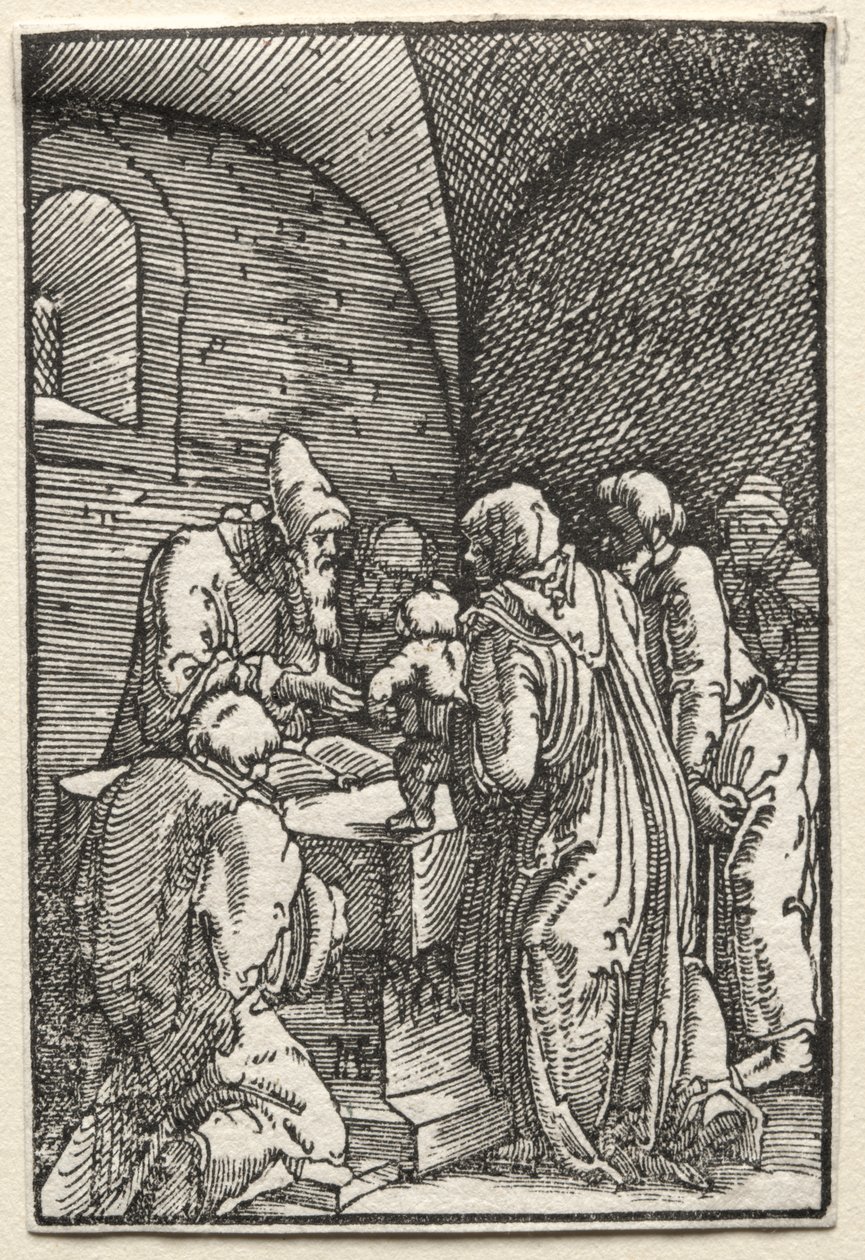 De val en verlossing van de mens: De presentatie van Christus in de tempel door Albrecht Altdorfer