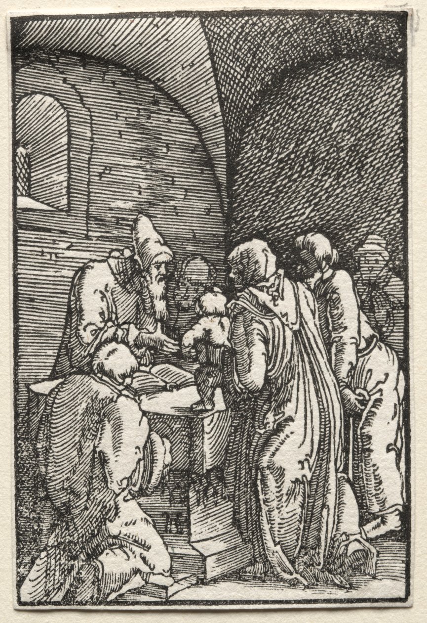 De Val en Verlossing van de Mens: De Presentatie van Christus in de Tempel, c. 1515 door Albrecht Altdorfer