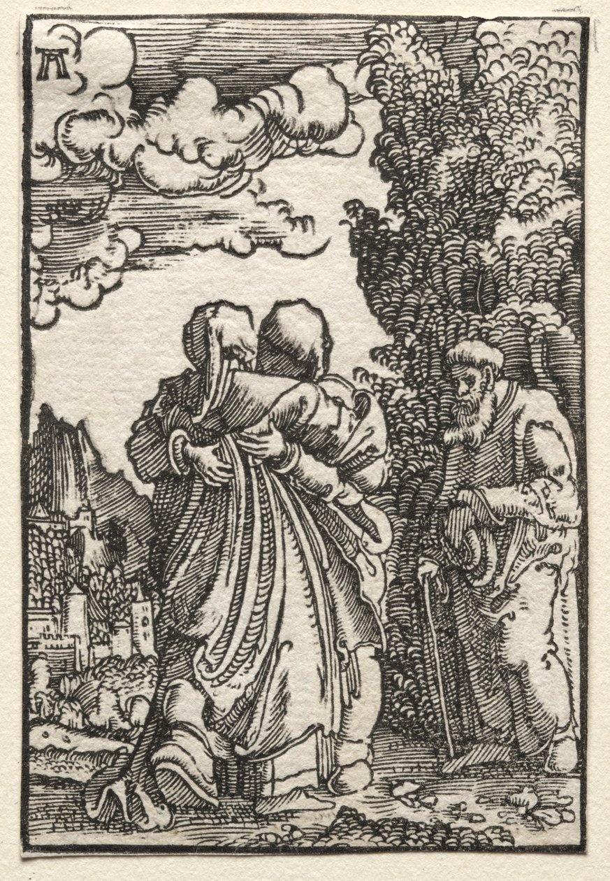 De Val en Verlossing van de Mens: De Visitatie, ca. 1515 door Albrecht Altdorfer