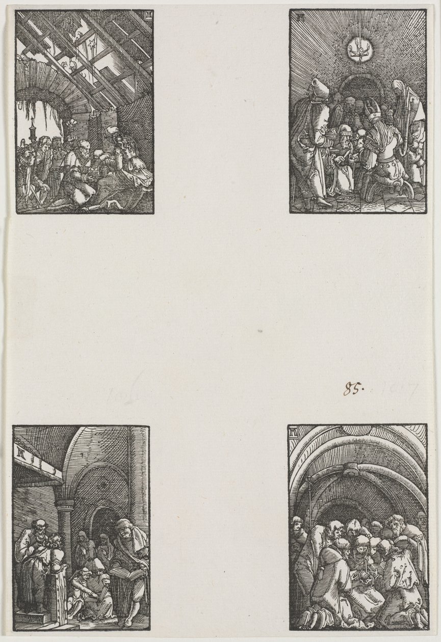 De val en verlossing van de mens, ca. 1515 door Albrecht Altdorfer