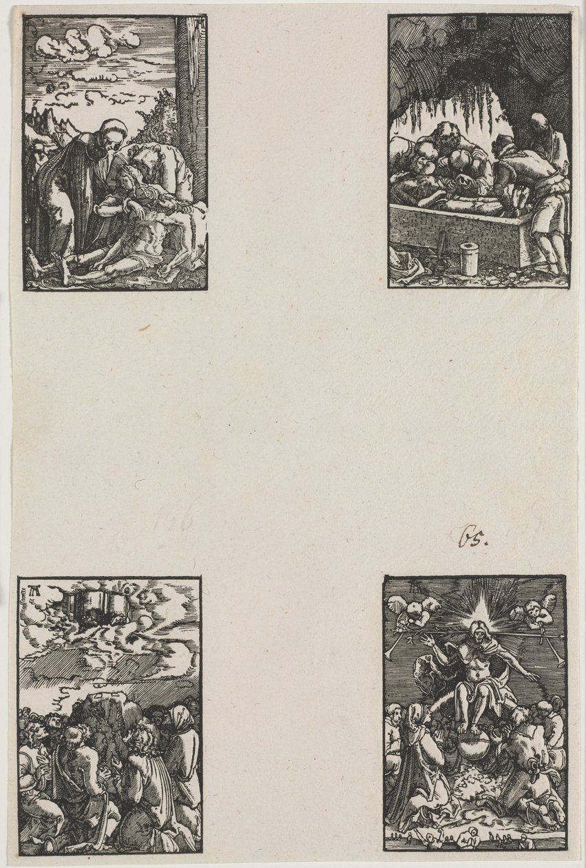 De val en verlossing van de mens door Albrecht Altdorfer