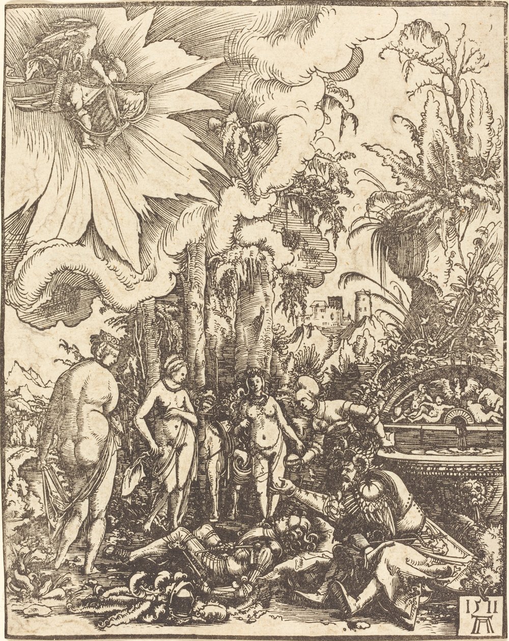 Het Oordeel van Paris door Albrecht Altdorfer