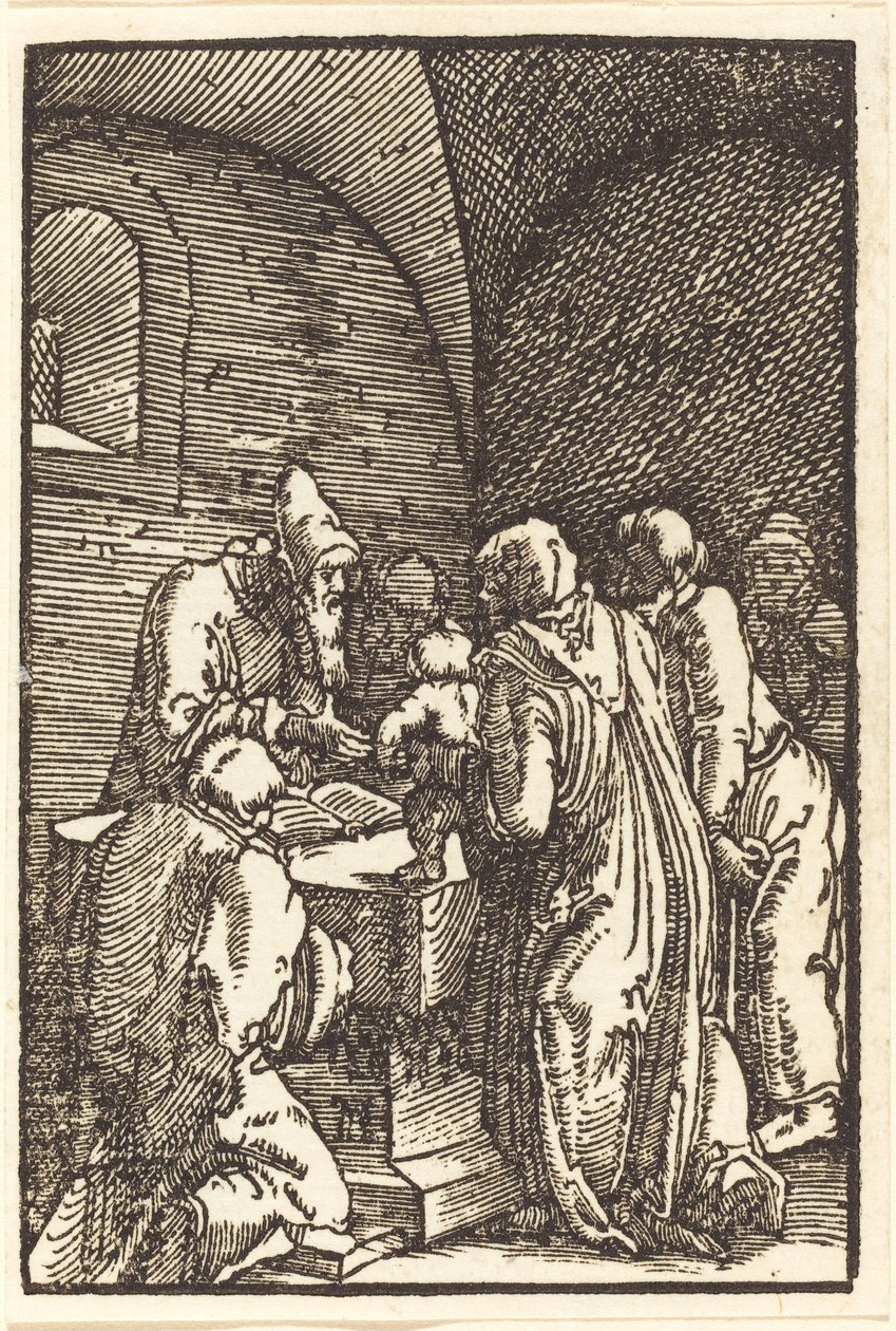 De Presentatie van Christus in de Tempel door Albrecht Altdorfer