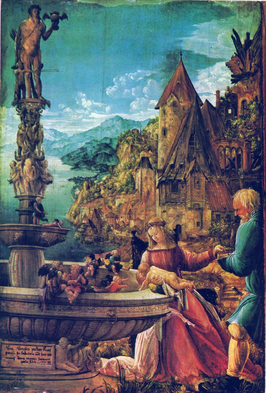 De Rust tijdens de Vlucht naar Egypte door Albrecht Altdorfer