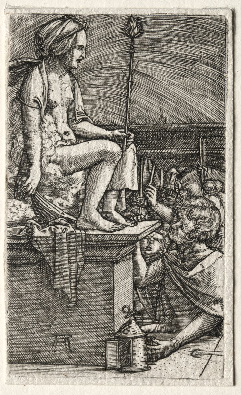 De Romeinse courtisane of De wraak van de tovenaar Virgil door Albrecht Altdorfer