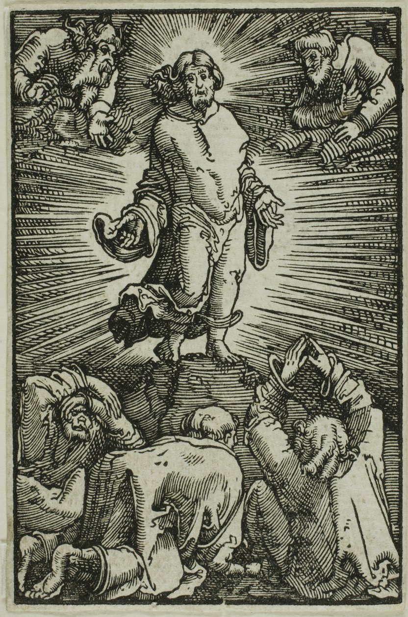 De Transfiguratie, uit De Val en Verlossing van de Mens door Albrecht Altdorfer