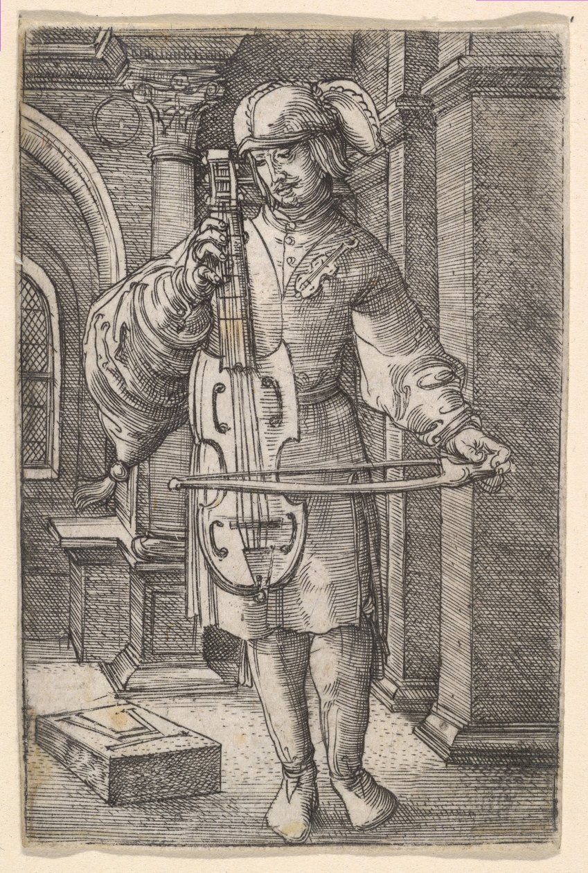 Vioolspeler door Albrecht Altdorfer