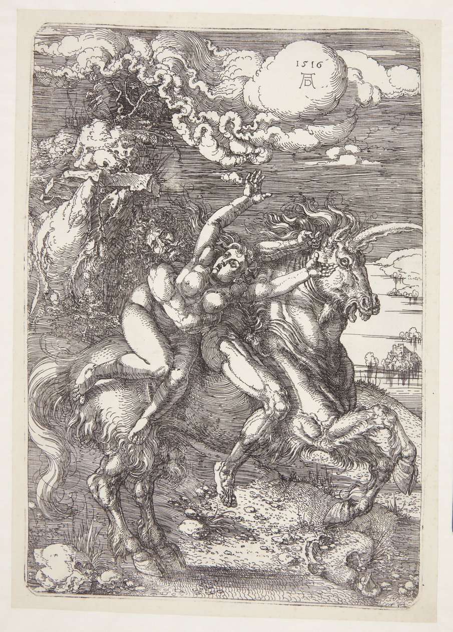 Ontvoering op een eenhoorn door Albrecht Dürer