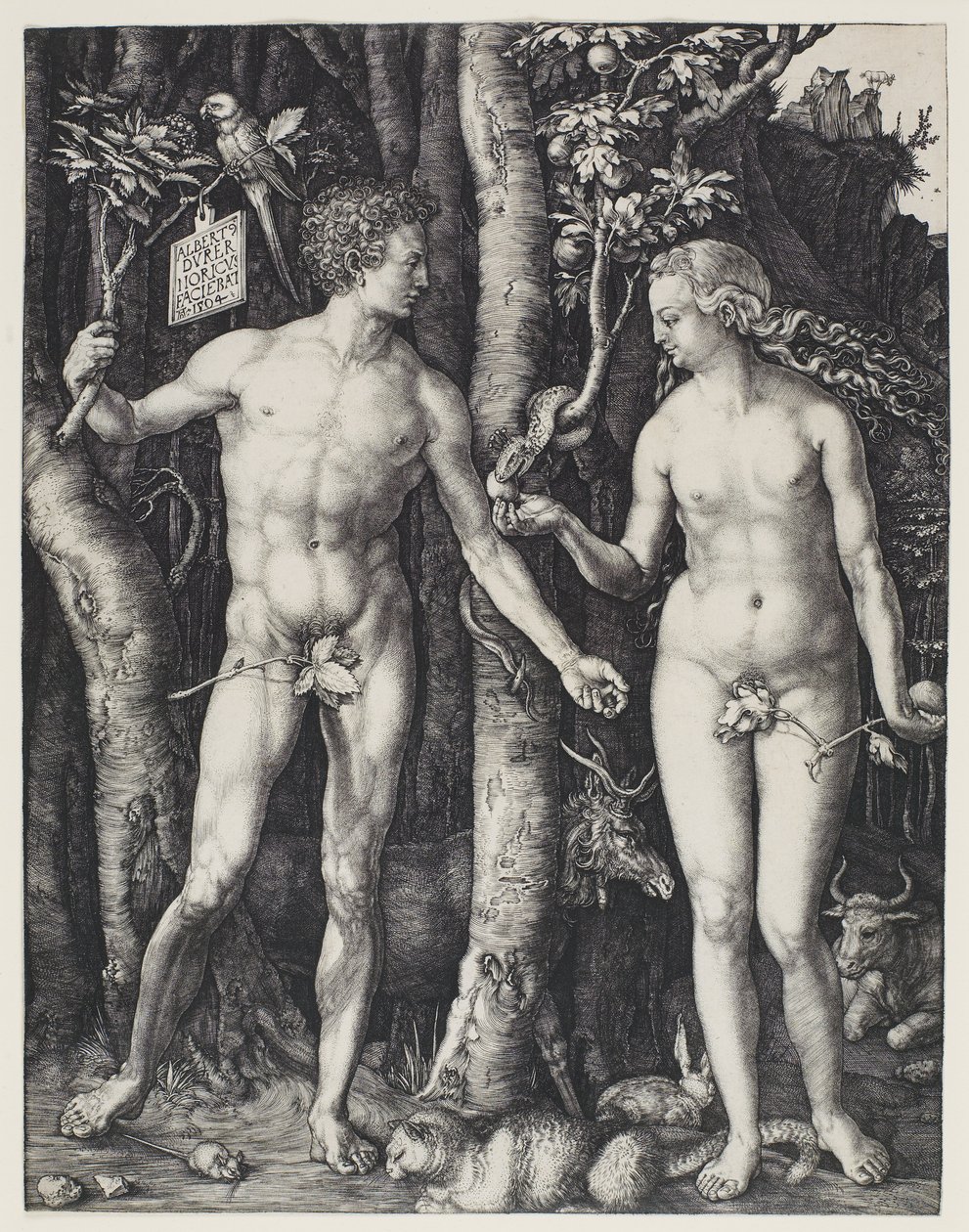 Adam en Eva door Albrecht Dürer