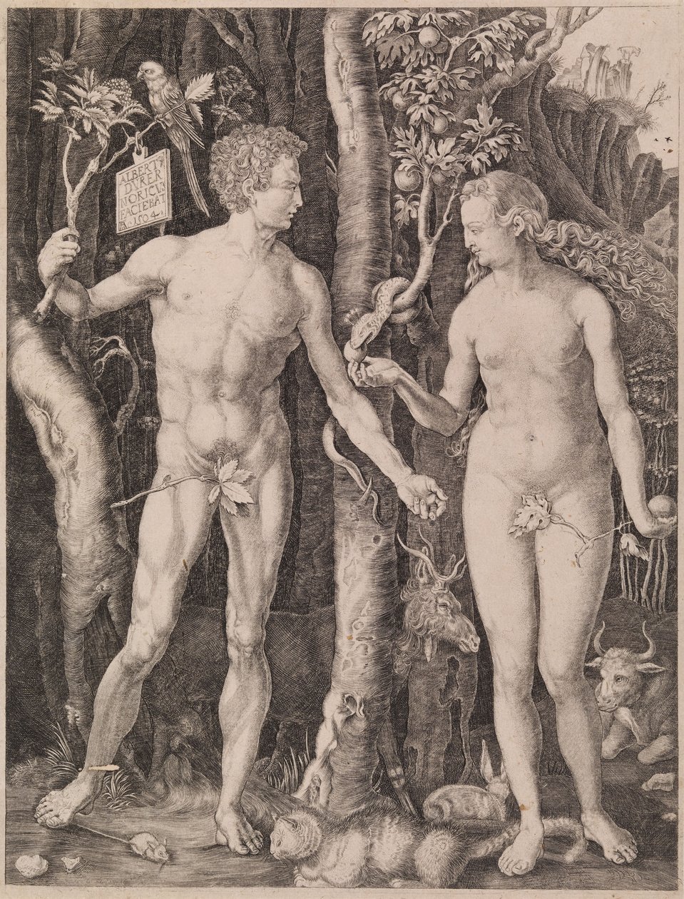Adam en Eva door Albrecht Dürer