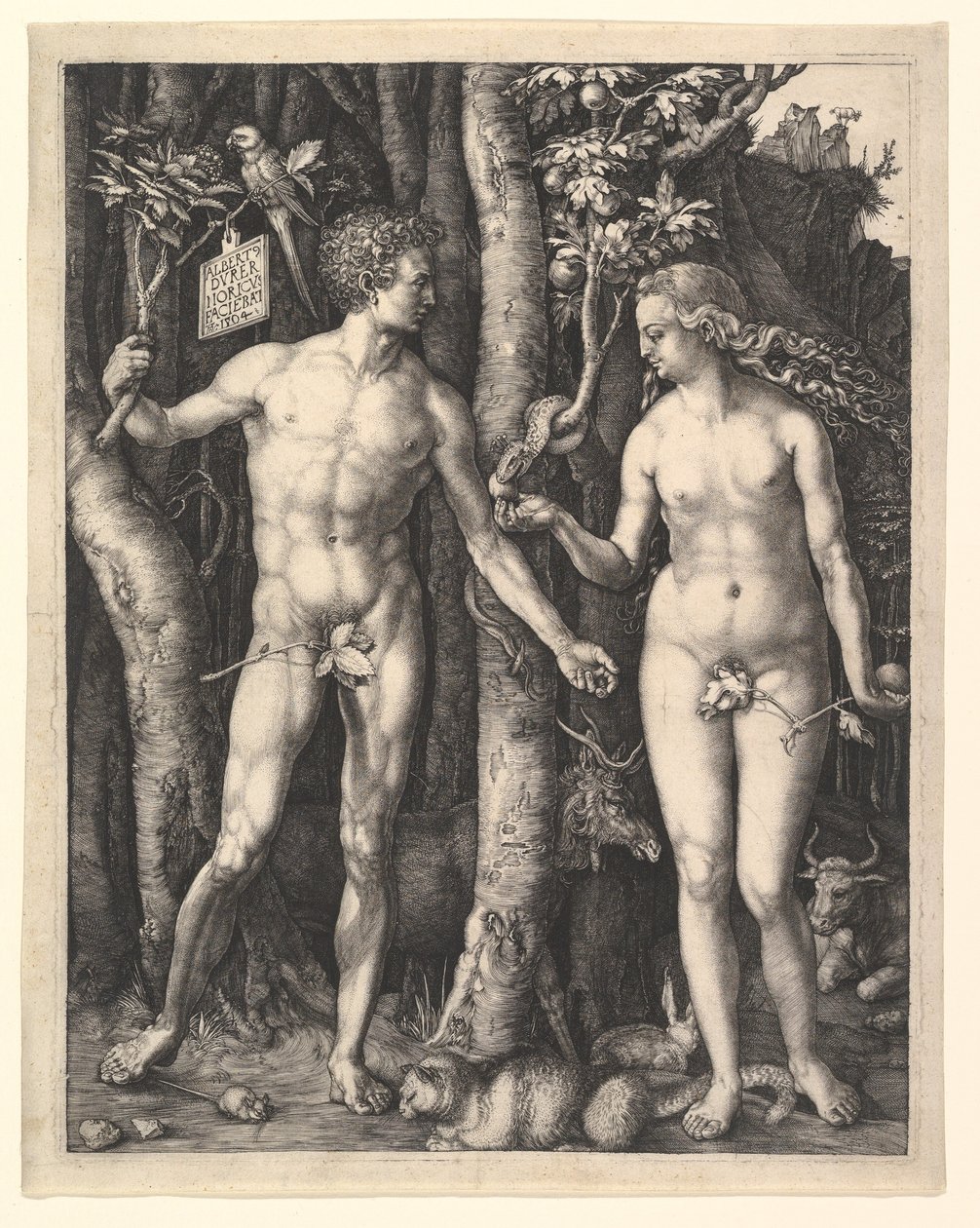 Adam en Eva door Albrecht Dürer