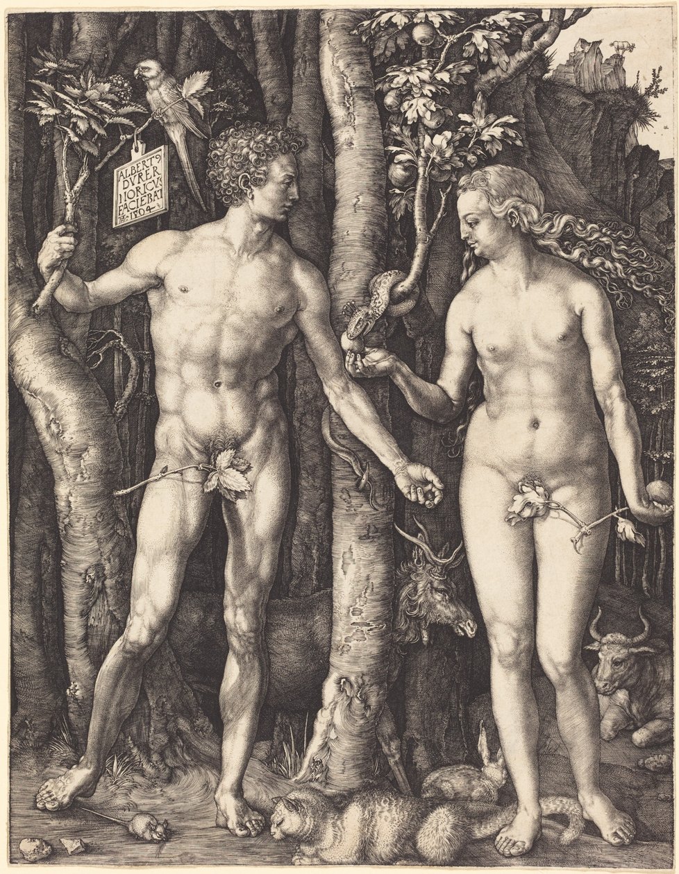 Adam en Eva door Albrecht Dürer