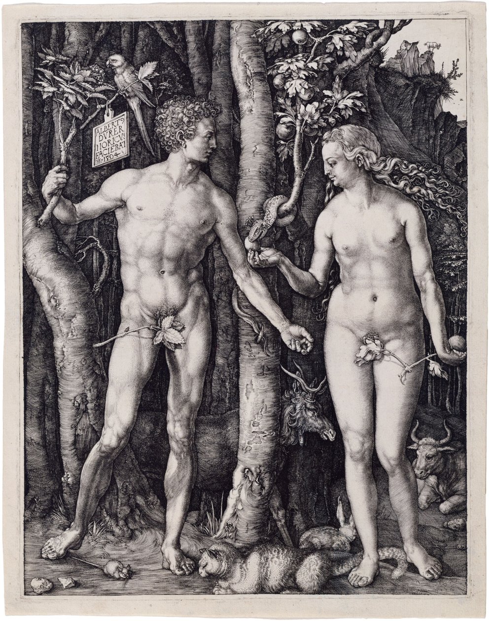 Adam en Eva door Albrecht Dürer