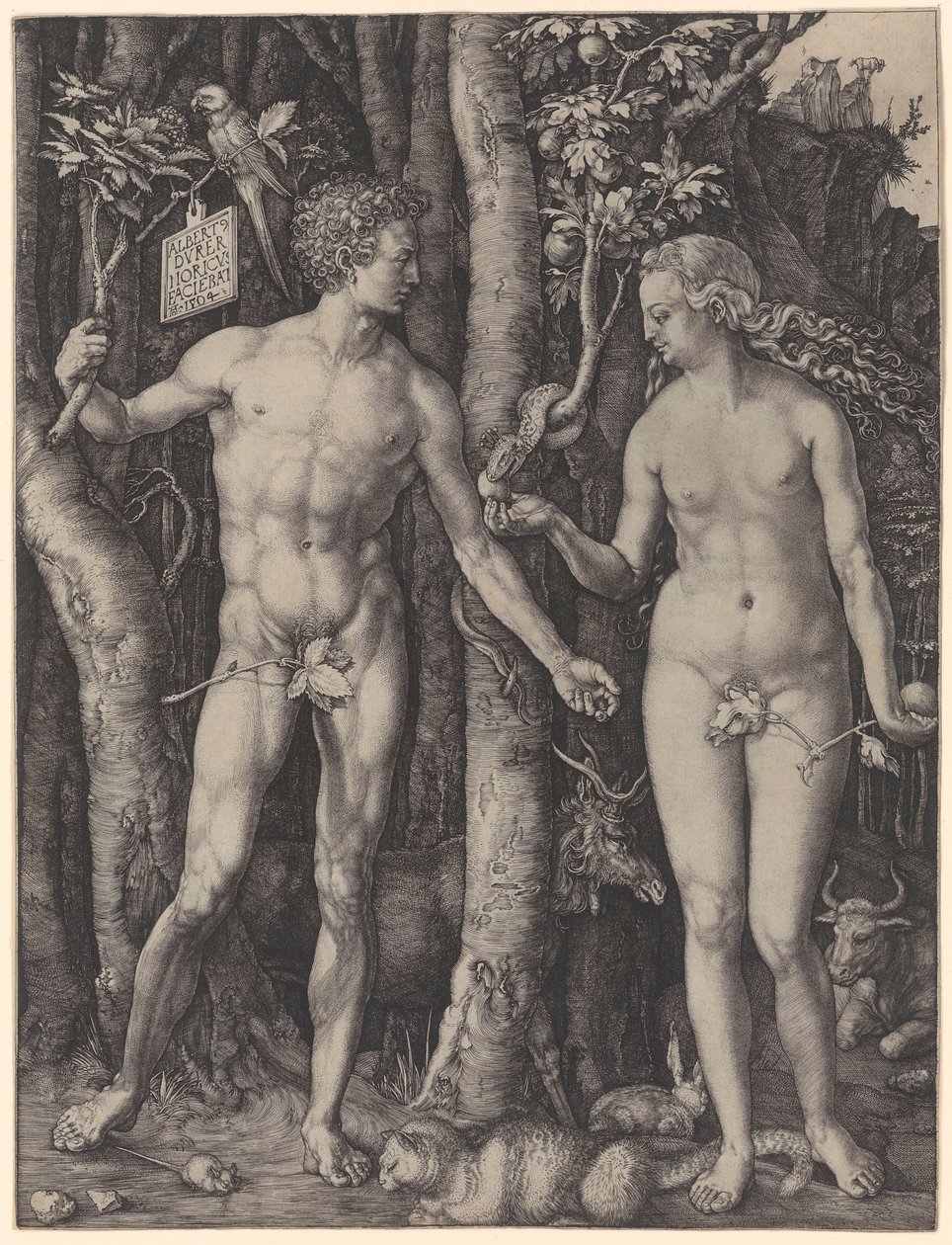 Adam en Eva door Albrecht Dürer