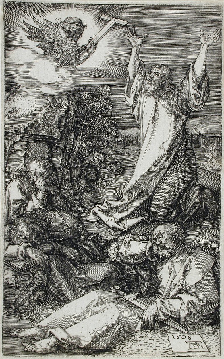 Doodsangst in de hof door Albrecht Dürer