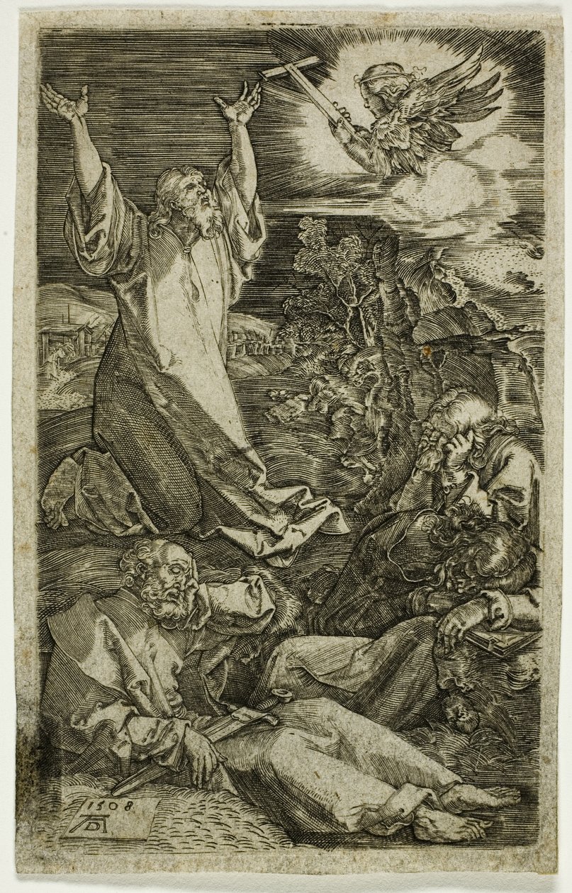 Agonie in de Tuin, uit de Gegraveerde Passie door Albrecht Dürer