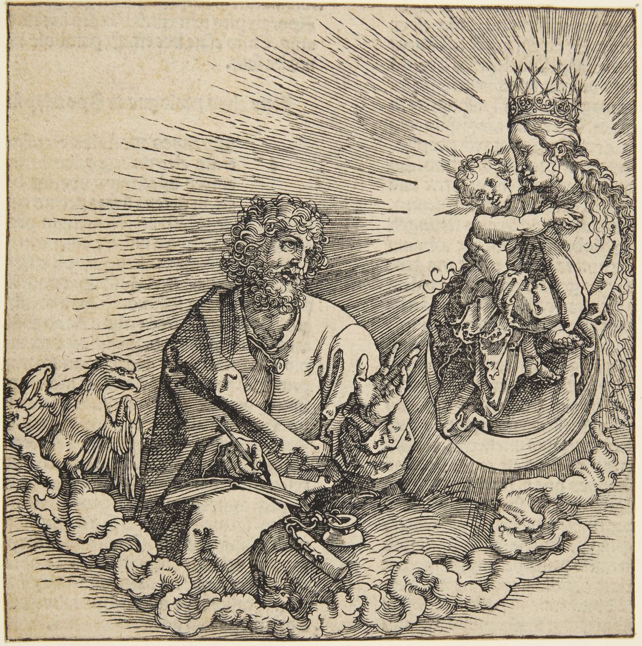 Apocalyps van de heilige Johannes (titelpagina) door Albrecht Dürer