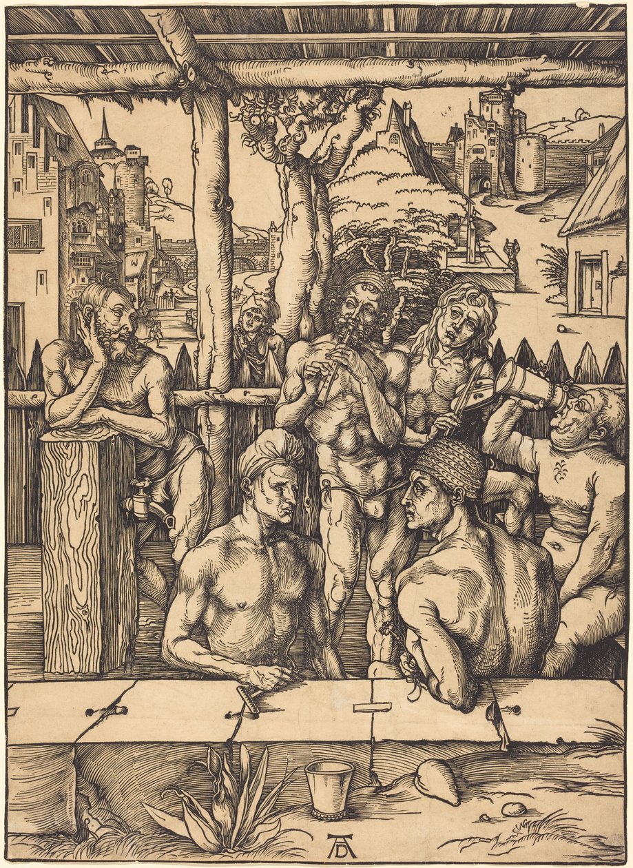 Het mannenbad door Albrecht Dürer