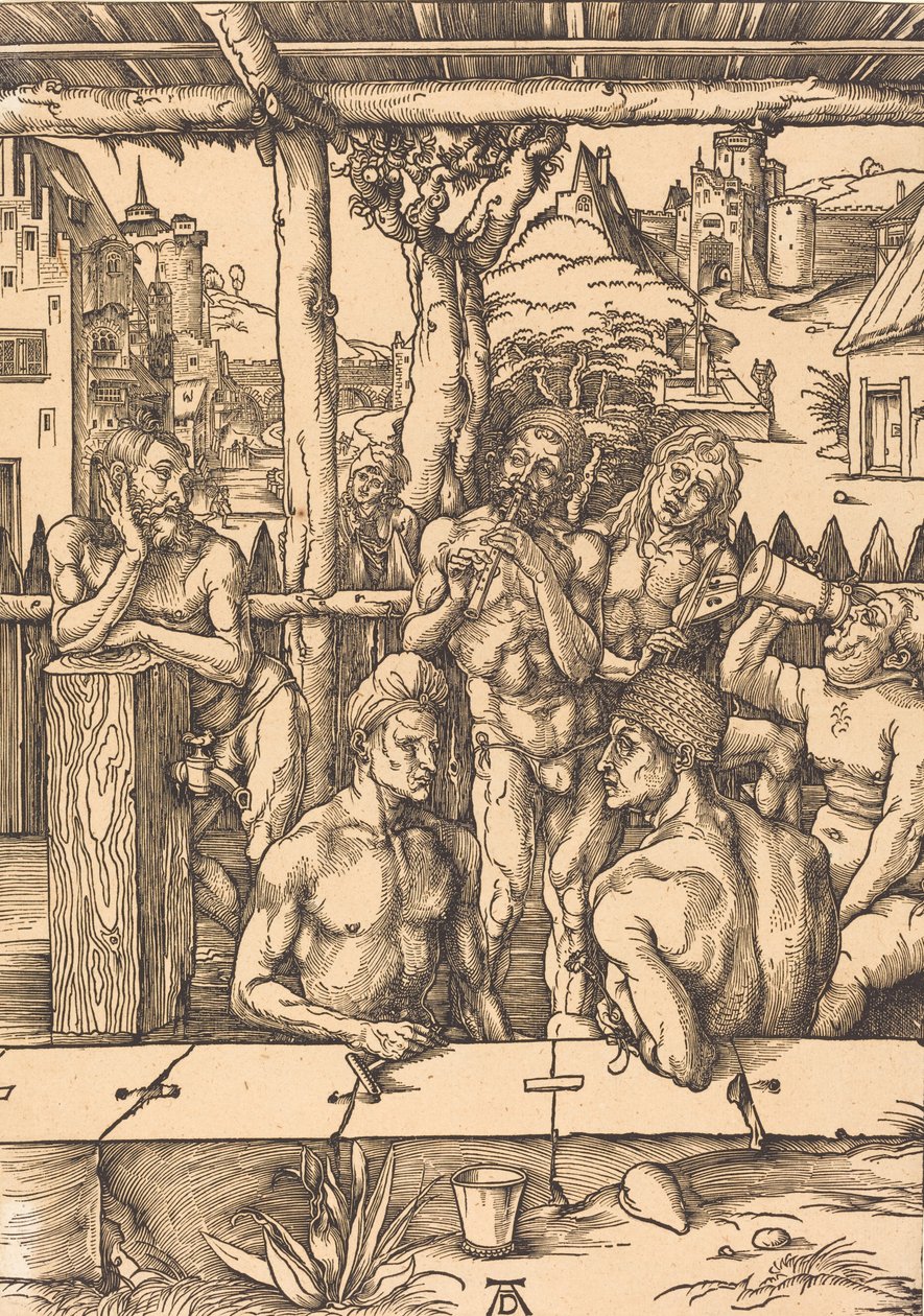 Bad Huis, c. 1496 door Albrecht Dürer