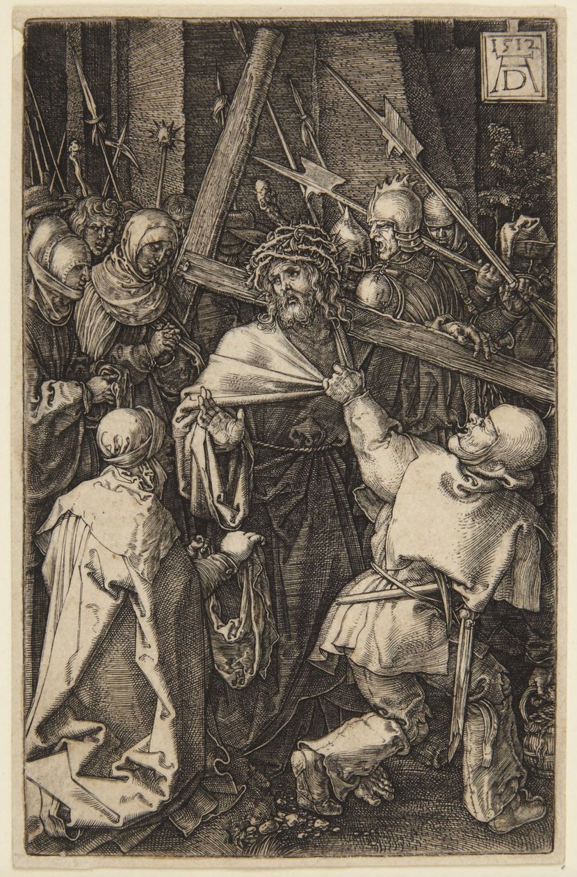Kruisdraging (uit de gegraveerde Passie) door Albrecht Dürer