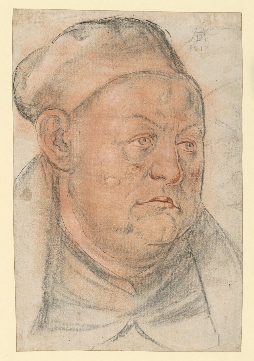 Portret van een geestelijke (Johannes Trithemius?) door Albrecht Dürer