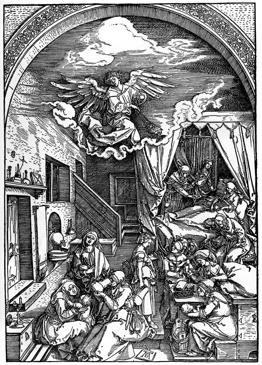 Geboorte van de Maagd, 1502-1505 door Albrecht Dürer