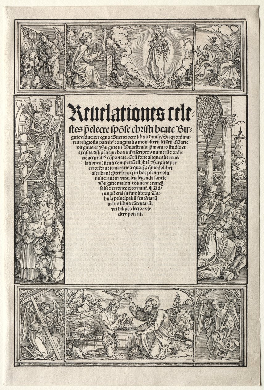 Rand - met De Doop van Christus door Albrecht Dürer