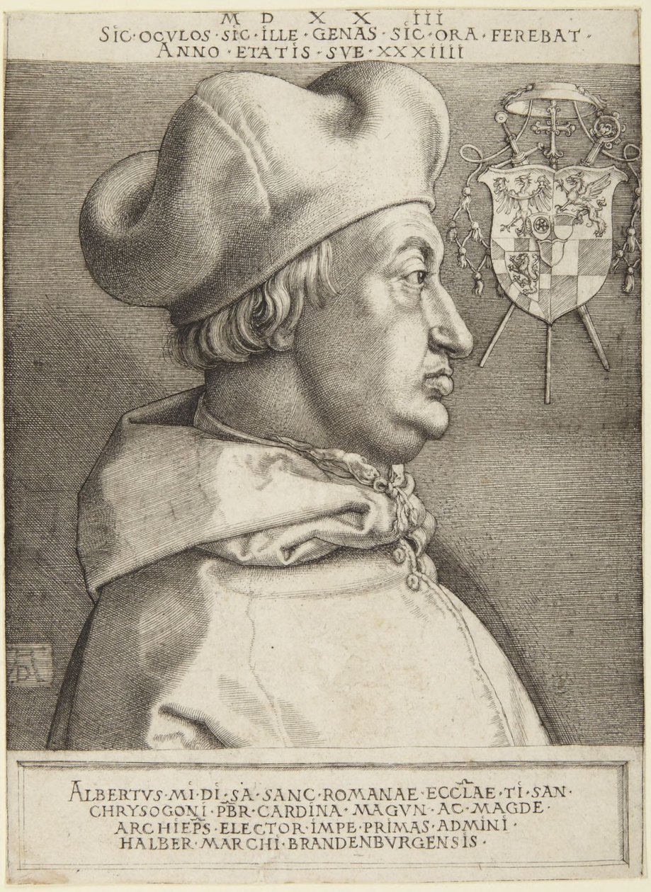 Kardinaal Albrecht van Brandenburg door Albrecht Dürer