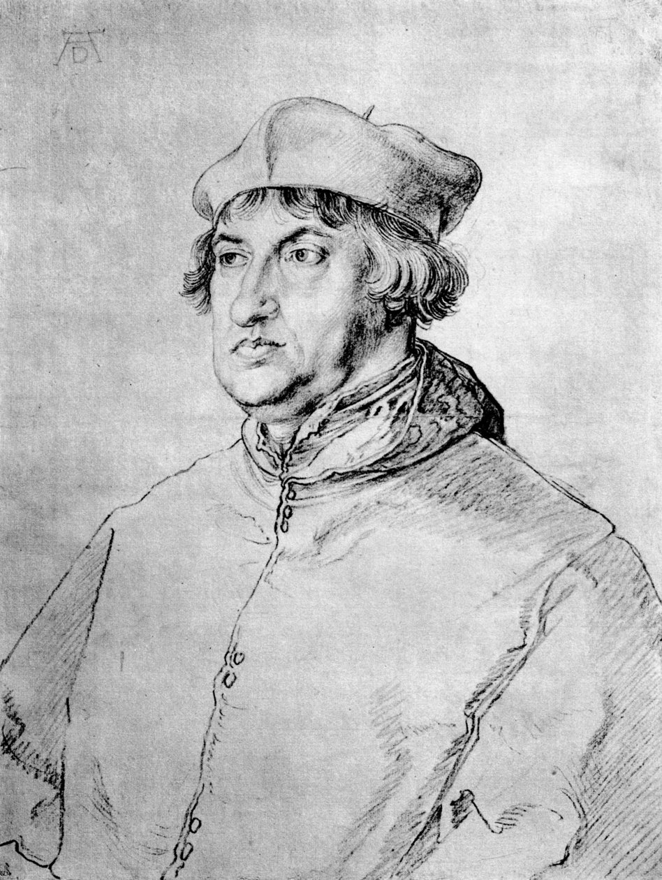 Kardinaal Albrecht van Brandenburg, 1518, 1936 door Albrecht Dürer
