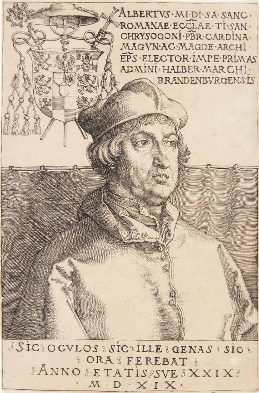 Kardinaal Albrecht van Brandenburg; of De Kleine Kardinaal door Albrecht Dürer