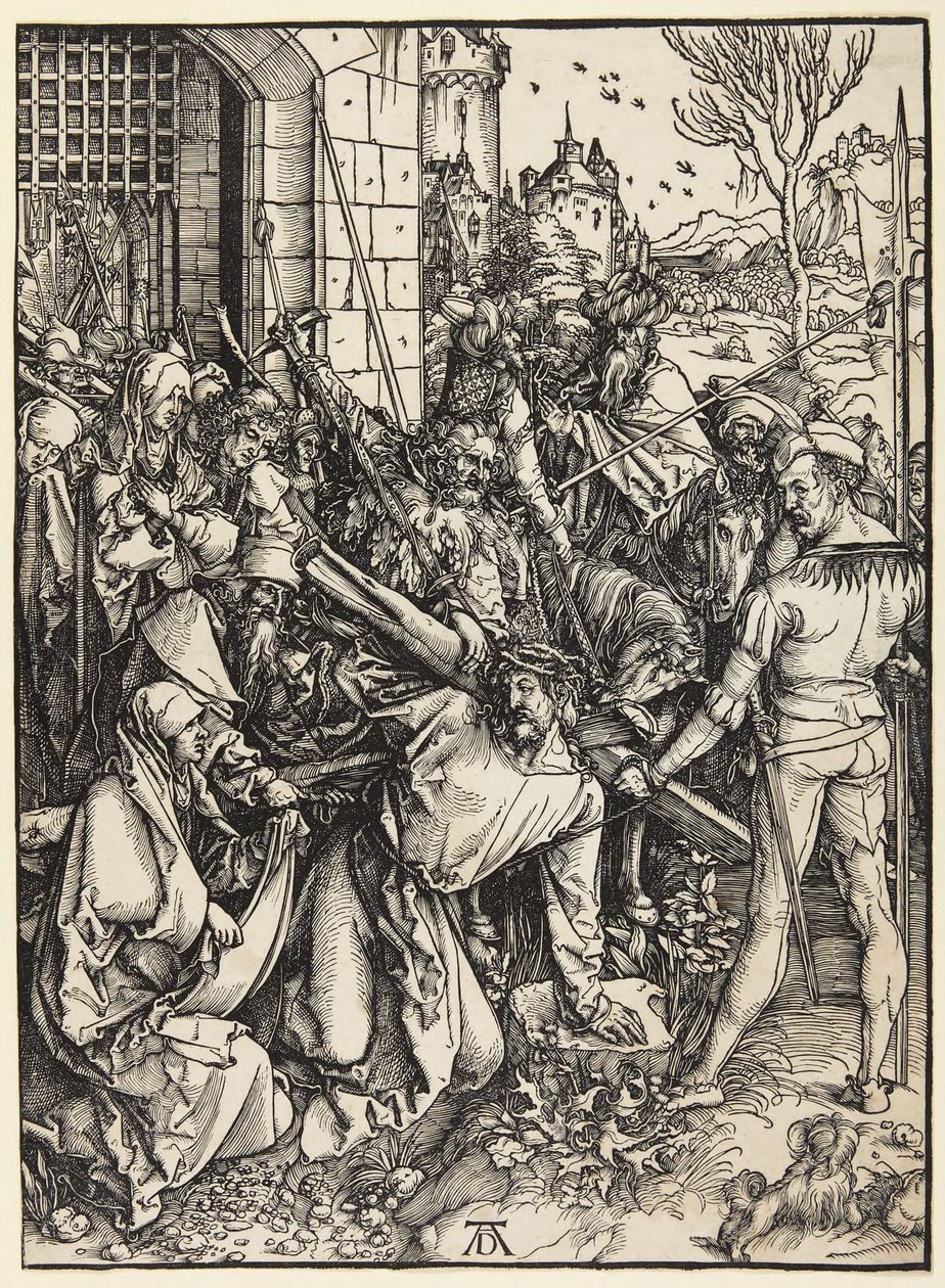Christus draagt het kruis door Albrecht Dürer