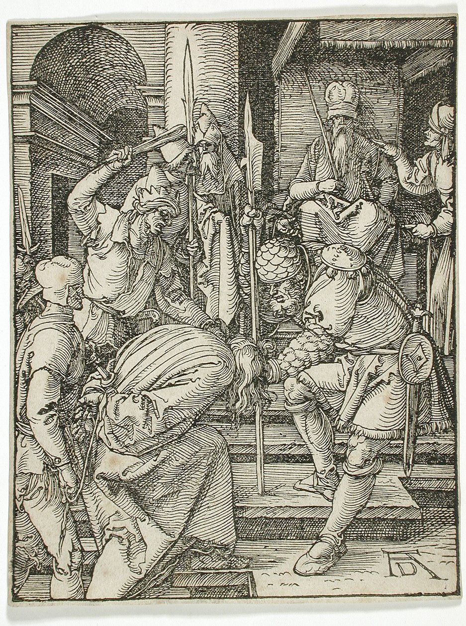 Christus voor Annas door Albrecht Dürer
