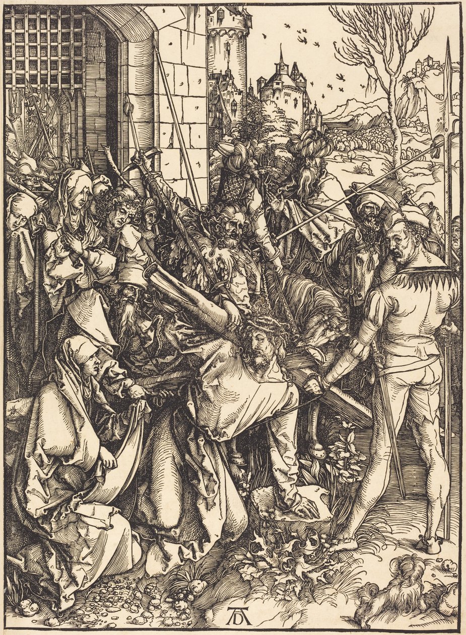 Christus draagt het kruis door Albrecht Dürer