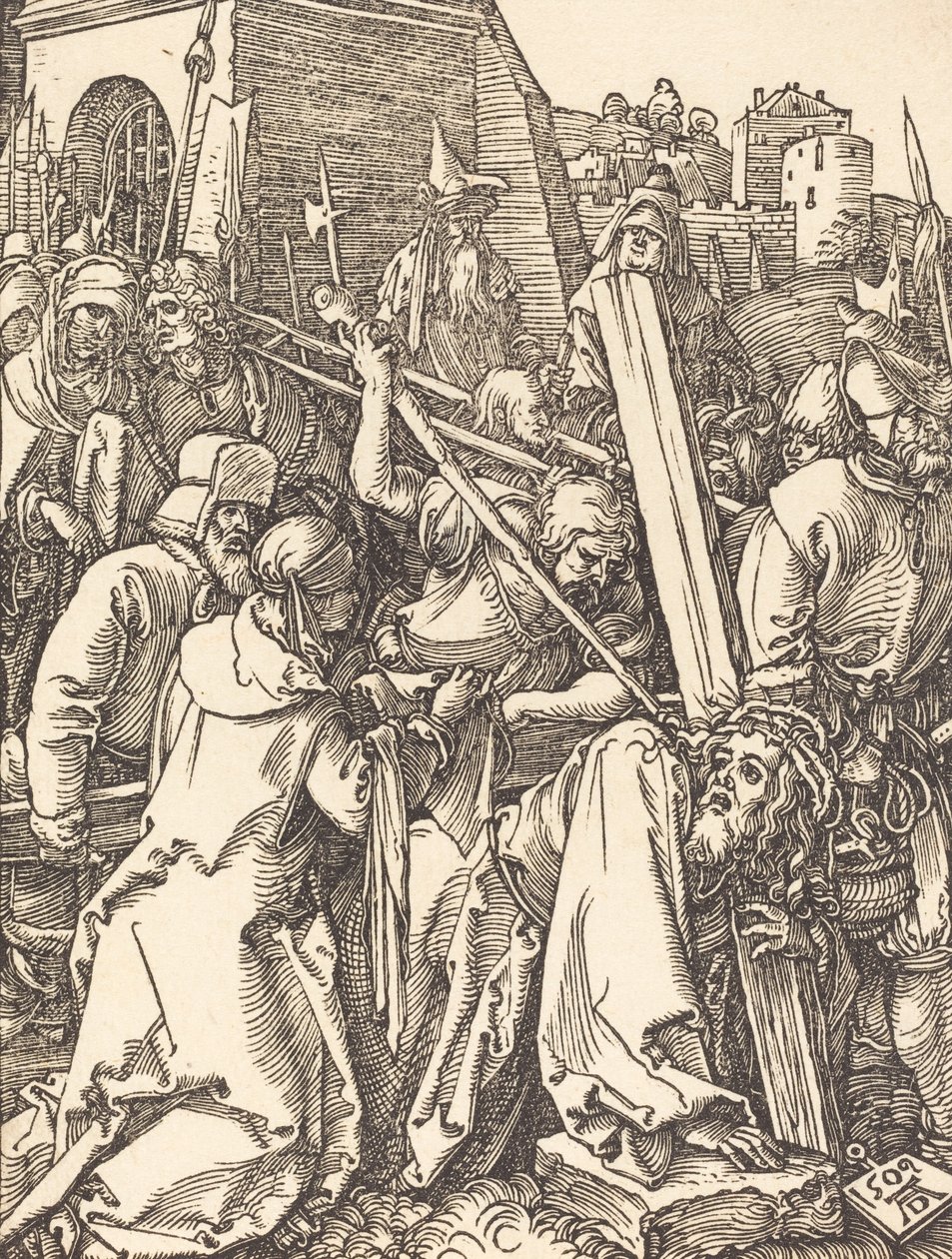 Christus draagt het kruis, 1509 door Albrecht Dürer