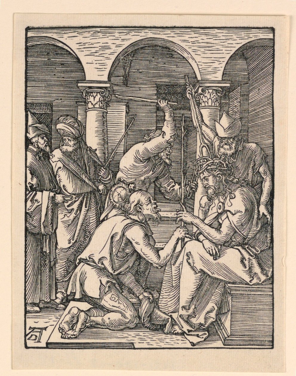 Christus Gekroond met Doornen, uit De Kleine Passie Serie door Albrecht Dürer
