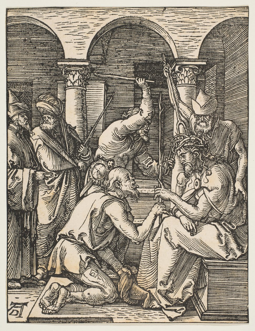 Christus Gekroond met Doornen, uit De Kleine Passie door Albrecht Dürer