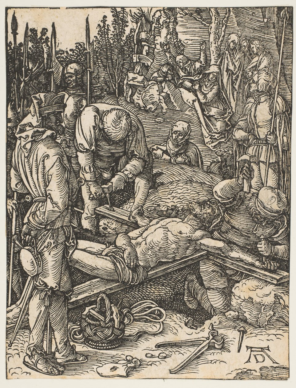 Christus aan het Kruis Genageld, uit De Kleine Passie door Albrecht Dürer