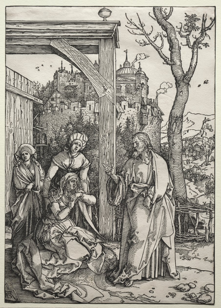 Christus Neemt Afscheid van Zijn Moeder door Albrecht Dürer