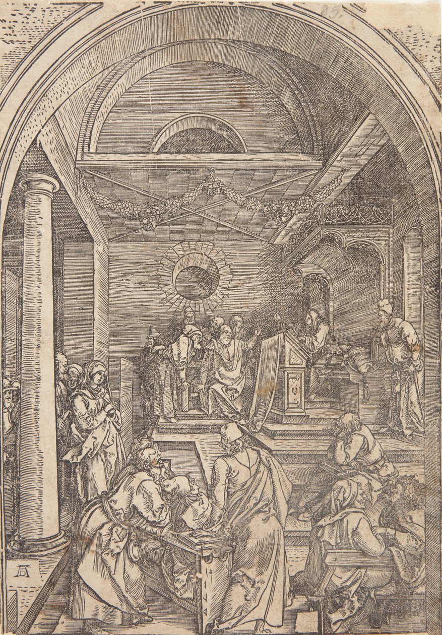 Christus onder de dokters door Albrecht Dürer