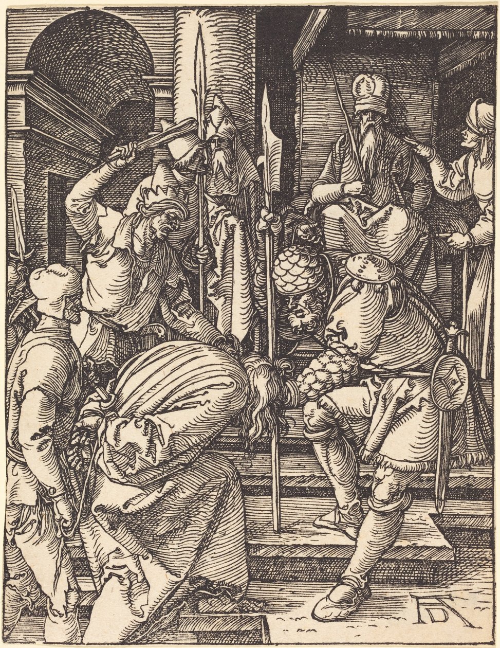 Christus voor Annas door Albrecht Dürer