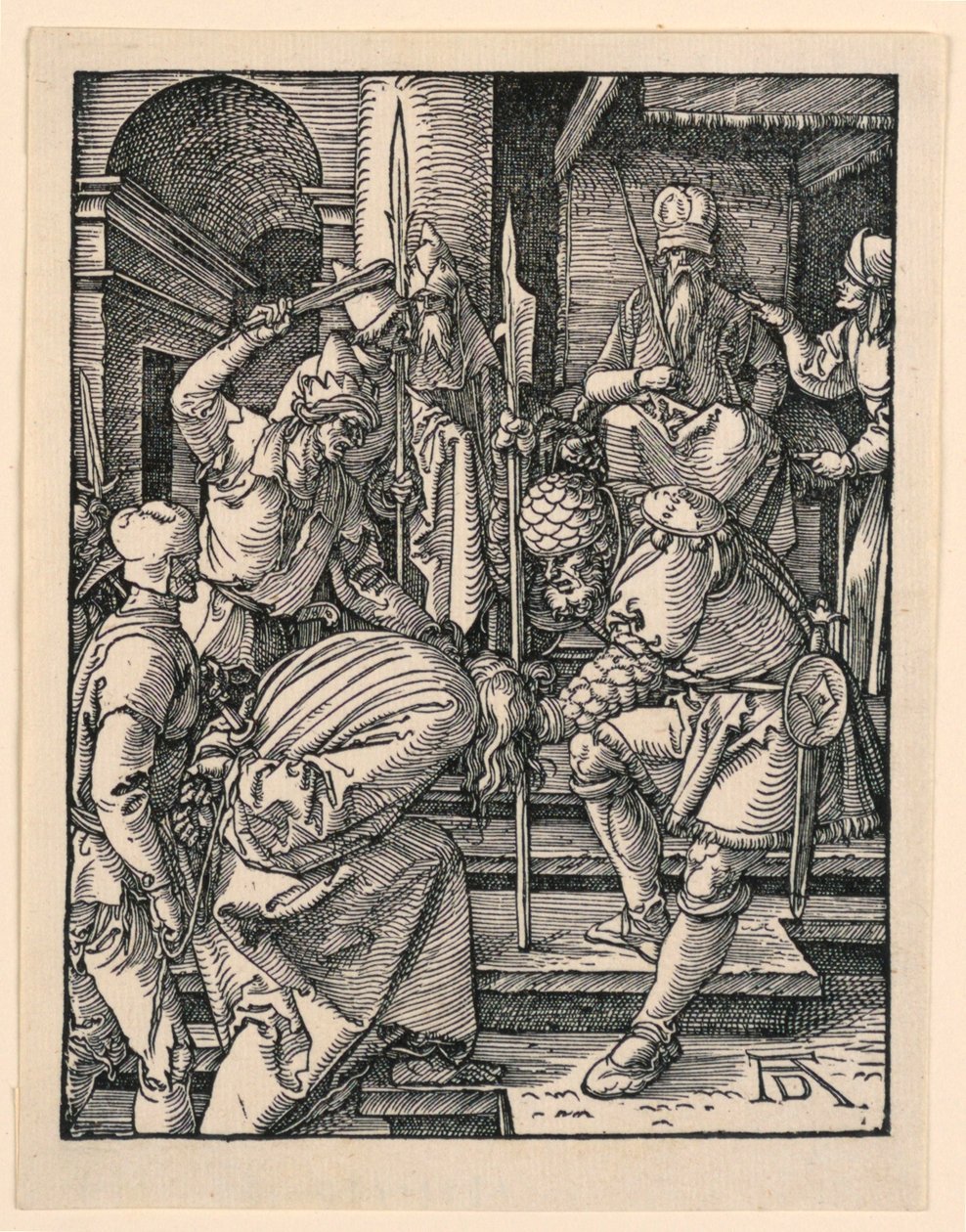 Christus voor Annas, uit De Kleine Passie Serie door Albrecht Dürer