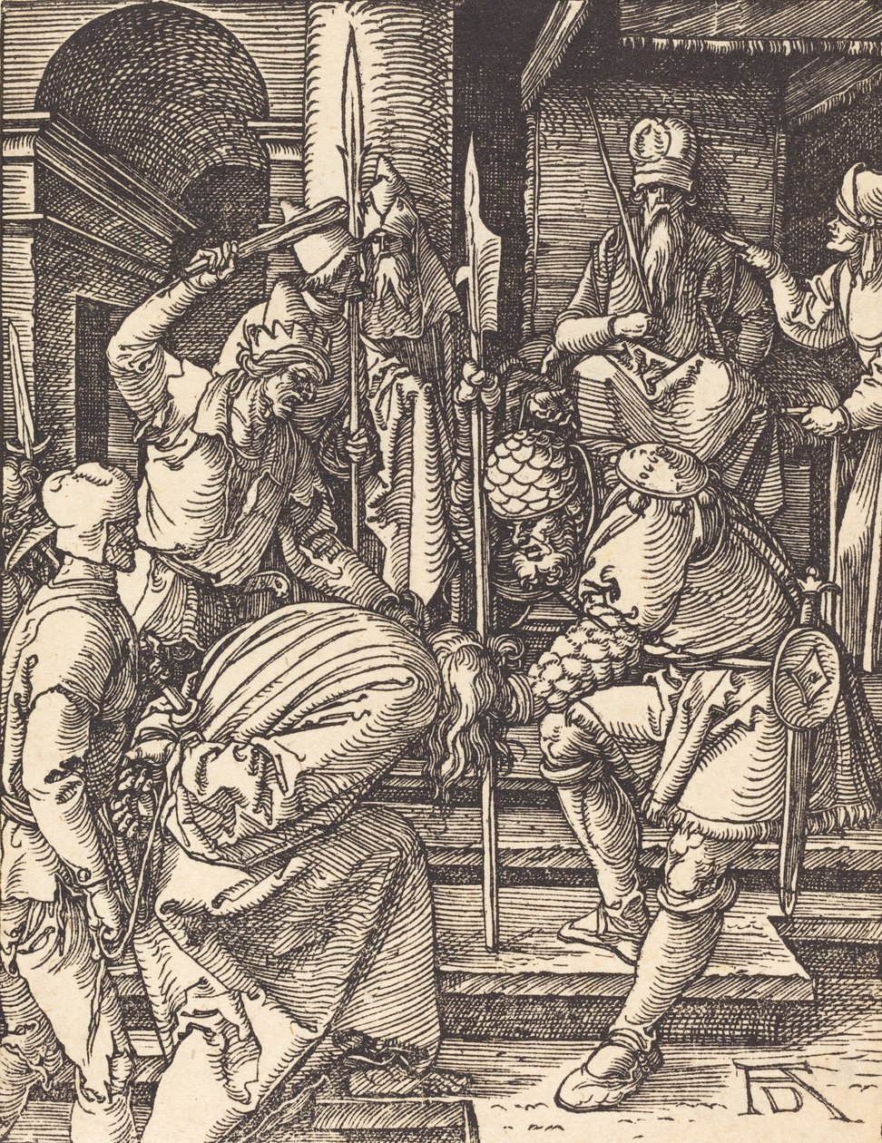 Christus voor Annas door Albrecht Dürer