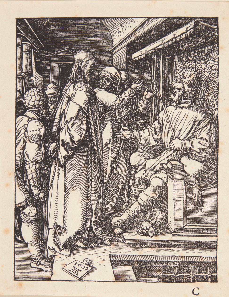 Christus voor Herodes door Albrecht Dürer
