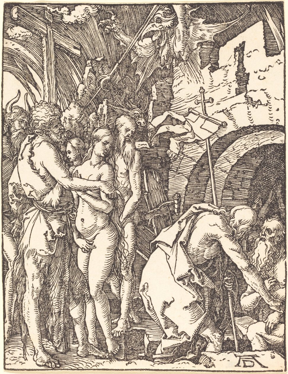 Christus in het Voorgeborchte door Albrecht Dürer