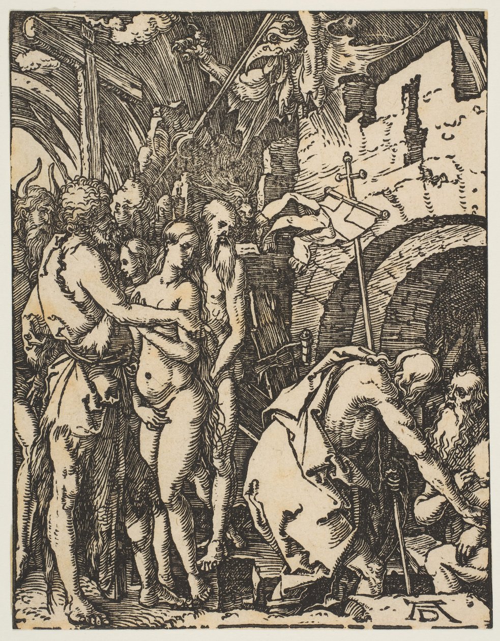 Christus in het voorgeborchte, uit De Kleine Passie, ca. 1509 door Albrecht Dürer