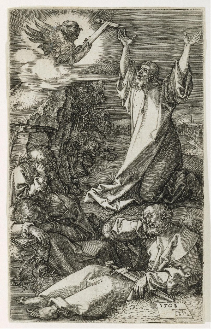 Christus op de Olijfberg door Albrecht Dürer