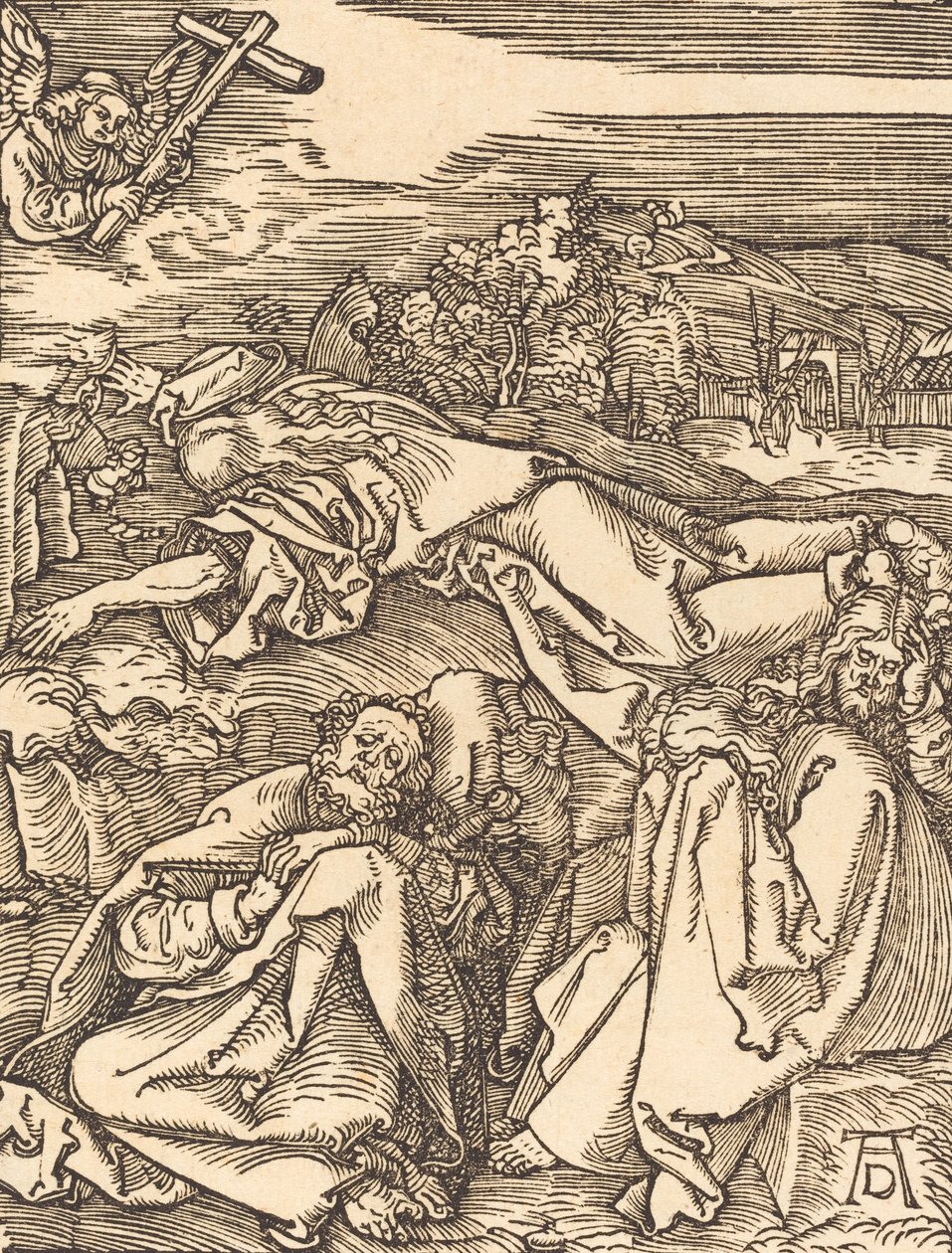 Christus op de Olijfberg, waarschijnlijk ca. 1509-1510 door Albrecht Dürer
